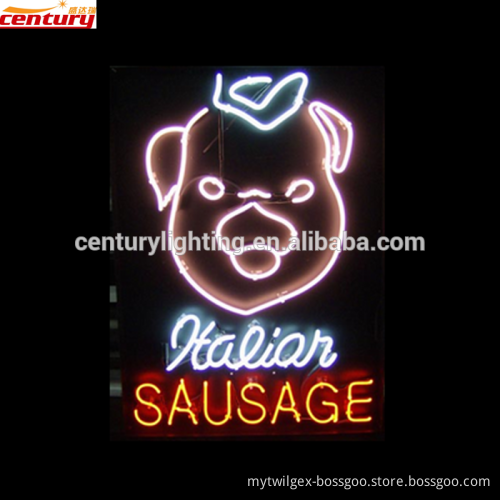 wholesale china factory price custom sausage neon light sign